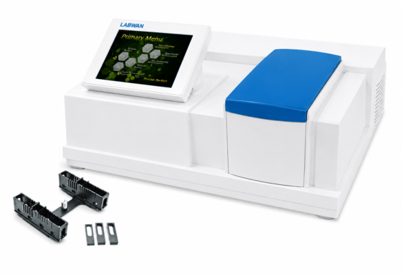 LABWAN Double Beam UV-VIS Spectrophotometer Touch Screen With Software LDST-7104S