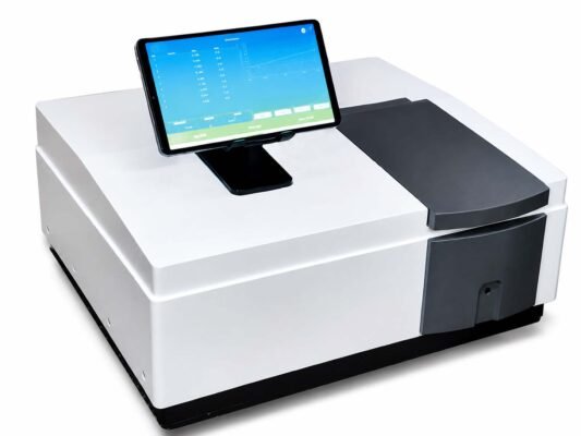 Double Beam Microprocessor UV-VIS Spectrophotometer (Two Cell Holder) With Bluetooth Android Software LDMS-2702T