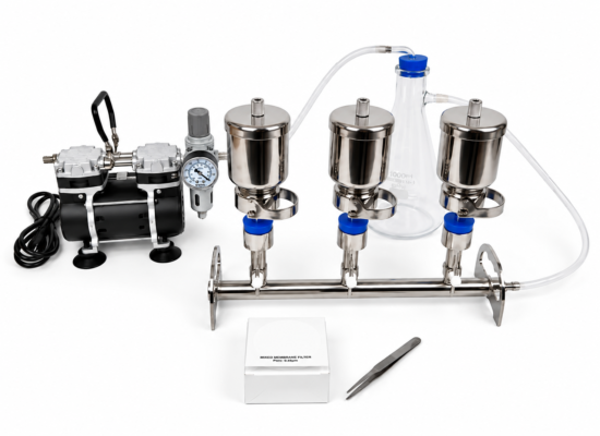 Laboratory Stainless Steel Vacuum Filtration 3 Way Manifolds